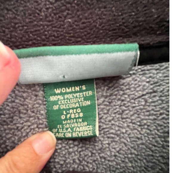 L.L BEAN Gray Pullover Jacket 1/4 Zip with Pockets Cozy Warm Comfy Activewear - Picture 8 of 8